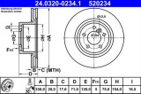 Disc frana ATE 24.0320-0234.1