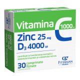 Vitamina C 1000+ Zinc 25+D3 4000ui 30 comprimate