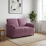 vidaXL Canapea cu 2 locuri Violet 138 x 83 x 95 cm Catifea 42033952