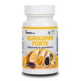 Capsule curcumin forte cu ghimbir si piper negru Netamin 60 buc