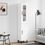 vidaXL Dulap &icirc;nalt, alb, 34,5x34x180 cm, lemn prelucrat