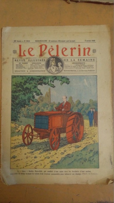 Revista Le Pelerin, Anul 54, Nr. 2623, 1927