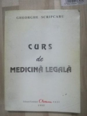 Curs de medicina legala- Gheorghe Scripcaru SUBLINIAT foto