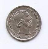 Olanda 5 Cents 1863 - Willem III, Argint 0.685 g/640, 12.5 mm KM-91 (1)