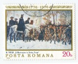 *Romania, LP 904/1976, Bicentenarul Revolutiei Americane, 20 bani, eroare, oblit.