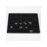 Cumpara ieftin Tava Catifea Bijuterii 30 Spatii, Organizator Inele, Cercei, Pandantive 35x24cm Time Veranda
