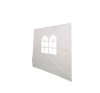 Pavilion Cort Foisor Gradina 3x3m Alb, Perete cu 2 Geamuri, Protectie UV, Impermeabil + LIVRARE GRATUITA