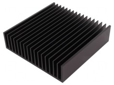 Radiator Negru cu Aripioare 150x150x40mm foto