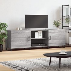 vidaXL Comodă TV, gri sonoma, 150x30x50 cm, lemn compozit