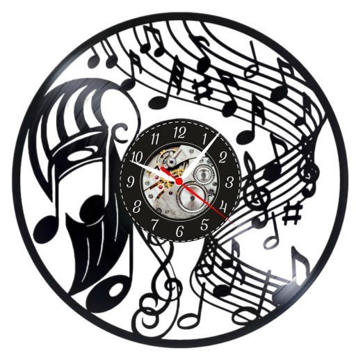 NOTE MUZICALE-ceas de perete