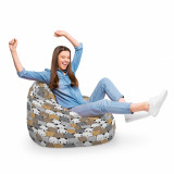 Fotoliu Puf Bean Bag tip Para XL Ursuleti Maro, Updeco