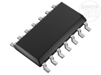 Controler PWM 1A 47&amp;divide;500kHz PMIC SO14 7,6&amp;divide;28V foto