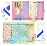 Macedonia 10 Denari 2020, Bancnota Polimer P-27 UNC, Numismatica Europa