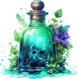 Cumpara ieftin Sticker decorativ, Sticluta Magica, Verde, 60 cm, 8525ST-19, Oem