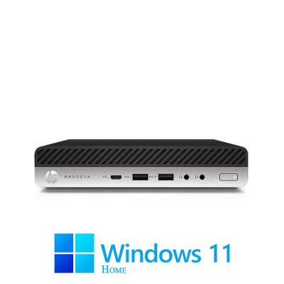 Mini PC HP ProDesk 600 G4, Hexa Core i5-8500T, 16GB DDR4, SSD, Win 11 Home foto