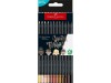 Creioane colorate triunghiulare black edition skin tones Faber-Castell 12 culori/set, Faber Castell