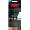 Creioane colorate triunghiulare black edition skin tones Faber-Castell 12 culori/set