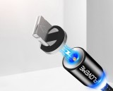 Cablu lightning luminos, magnetic, de 1 metru