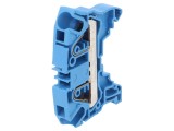 &Icirc;mbinare șine 0,5-6mm2 2 borne albastru SNK