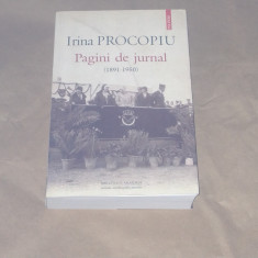 IRINA PROCOPIU - PAGINI DE JURNAL 1891 - 1950