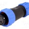 Mufă SP13 mamă WEIPU PIN: 2 IP68 4&divide;6,5mm 13A 250V lipire pe cablu