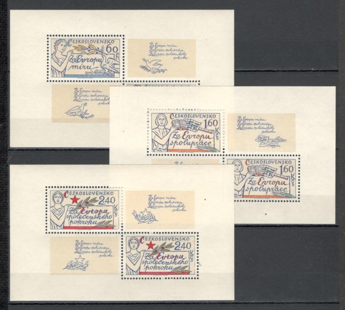 Cehoslovacia.1977 Europa prieteniei si colaborarii-coli mici XC.518