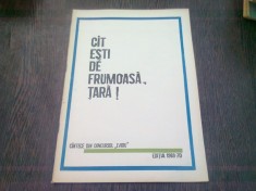 CAT ESTI DE FRUMOASA, TARA! CANTECE DIN CONCURSUL L. VIDU 1969-70 (CU PARTITURI)