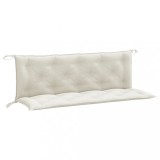 Cumpara ieftin Perna banca de gradina, 2 buc. melanj crem, 150x50x7 cm, textil