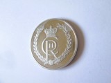 Gibraltar 1/2 Crown 2023 aUNC-Cifrul &Icirc;ncoronării regelui Charles III,moneda din imagini,diametrul=32 mm,greutate=14,30 grame