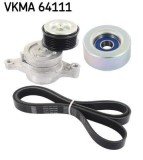 Set curea transmisie cu caneluri Mazda 2, 3 Motor 1.3, 1.3 BiFuel, 1.3 MZR, 1.5, 1.5 MZR, 1.6, 1.6, 1.6, lungime 1842 mm, 21.36 mm, OE 1340025
