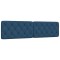 Perna pentru tablie de pat, albastru, 200 cm, material textil