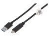 Cablu USB 3.0 A la USB C 1,8m, QOLTEC