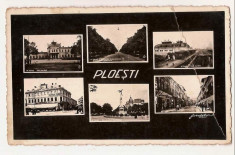 lot trei cp Ploiesti 1942 cenzura Stadionul 1937 si Restaurantul Trocadero 1936 foto