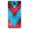 Husa silicon pentru Huawei Enjoy 7 Plus, Blue And Red Abstract