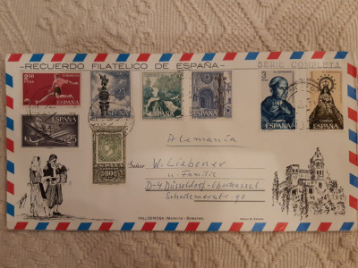 Spania,scrisoare preimprimata francata 1971,Palma de Majorca-Frankfurt foto