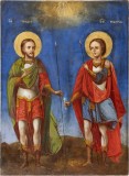 Sfintii Militari Teodor Tiron Si Sfantul Gheorghe, Icoana Romaneasca, Secol XIX