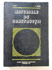 MATERIALE DE CONSTRUCTII, de C. BOB, P. VELICA, 1978