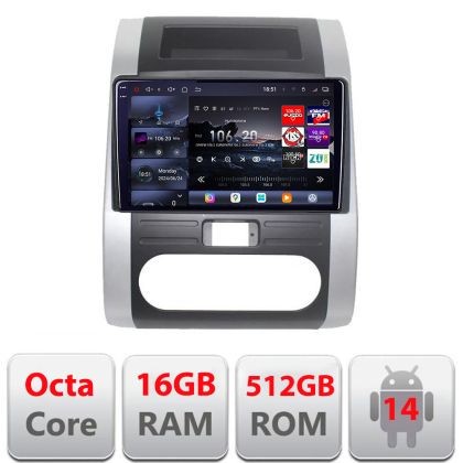 Navigatie Nissan X-Trail 2007-2013 Edotec Kit-001 8 core QLED 2K 16+512 360 Android Waze USB Navigatie Internet Youtube Radio CarStore Technology