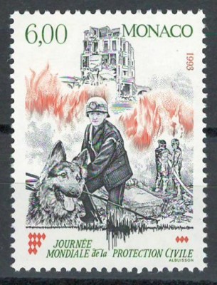 Monaco 1993 Mi 2115 MNH - Ziua Internațională a Protecției Civile foto