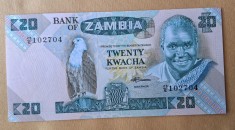 20 Kwacha nedatata - Bancnota veche Africa - Zambia - stare foarte buna UNC