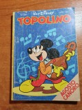 Topolino - carte pt copii cu benzi desenate si jocuri in limba italiana-din 1981