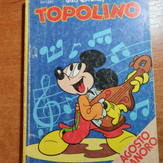 topolino - carte pt copii cu benzi desenate si jocuri in limba italiana-din 1981