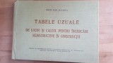 Tabele uzuale de lucru si calcul pentru incercari nedistructive in constructii- Ionescu Silviu Alexandru