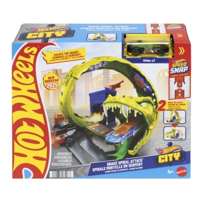 HOT WHEELS CITY PISTA ATACUL SPIRAL AL SARPELUI foto