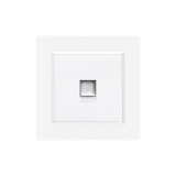 Priză Nova UTP RJA-45 cu cadru alb