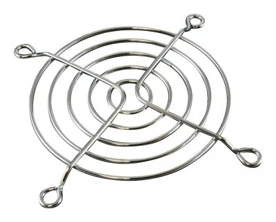 Protectie 80x80mm pentru ventilator metal fixare surub argintiu TQSolution FG-08 foto