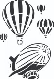 Cumpara ieftin Sticker decorativ, Balon , Negru, 85 cm, 4955ST, Oem