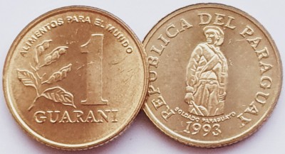 1624 Paraguay 1 Guarani 1993 FAO km 192 UNC foto