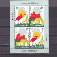 Romania 2012 - Europa bloc neuzat,MNH,VIZITATI ROMANIA.