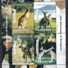 Turkmenistan 1998 fauna canguri MNH w61